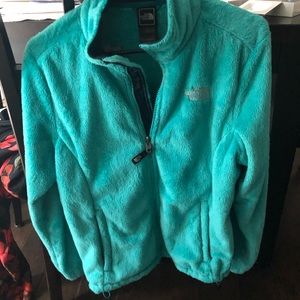 NORTH FACE super soft sea foam green jacket